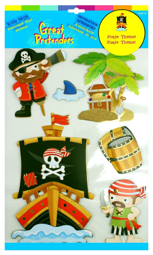 Stickers-Pirate 3D Wall Stickers & Tattoos