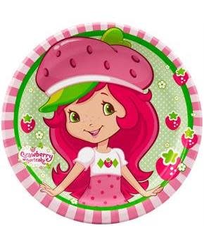 أطباق حلويات بتصميم ستروبري شورت كيك