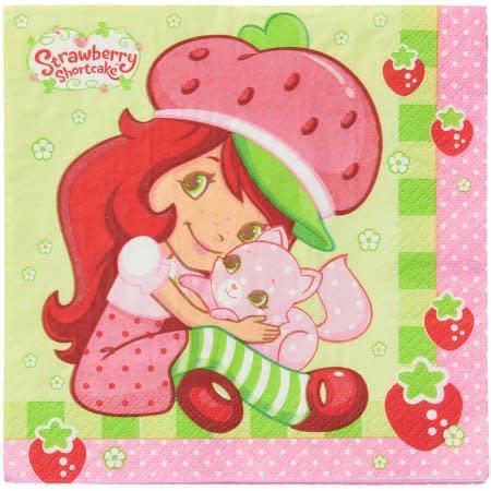 مناديل مائدة بتصميم ستروبري شورت كيك
