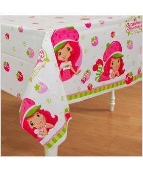 مفرش طاولة بتصميم ستروبري شورت كيك