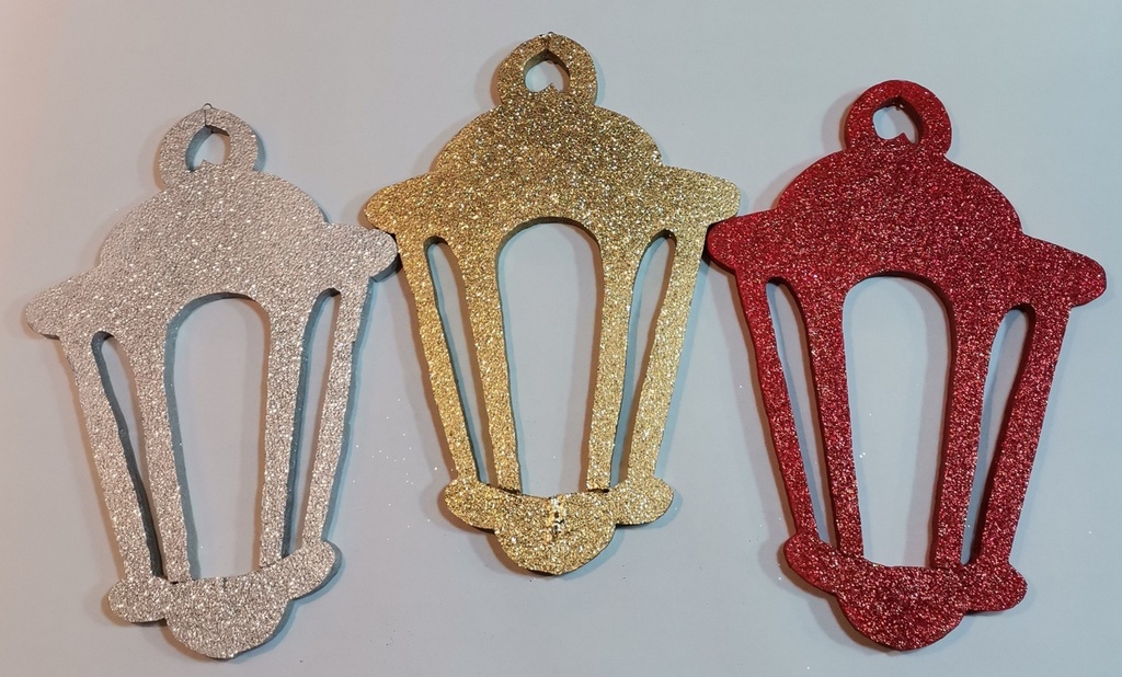 Styrofoam Glitter Cutout 38 cm-Lantern