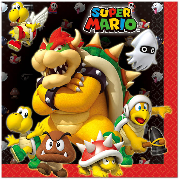 Super Mario - Luncheon Napkins 16/pk