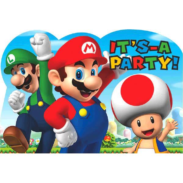 Super Mario-Invitations