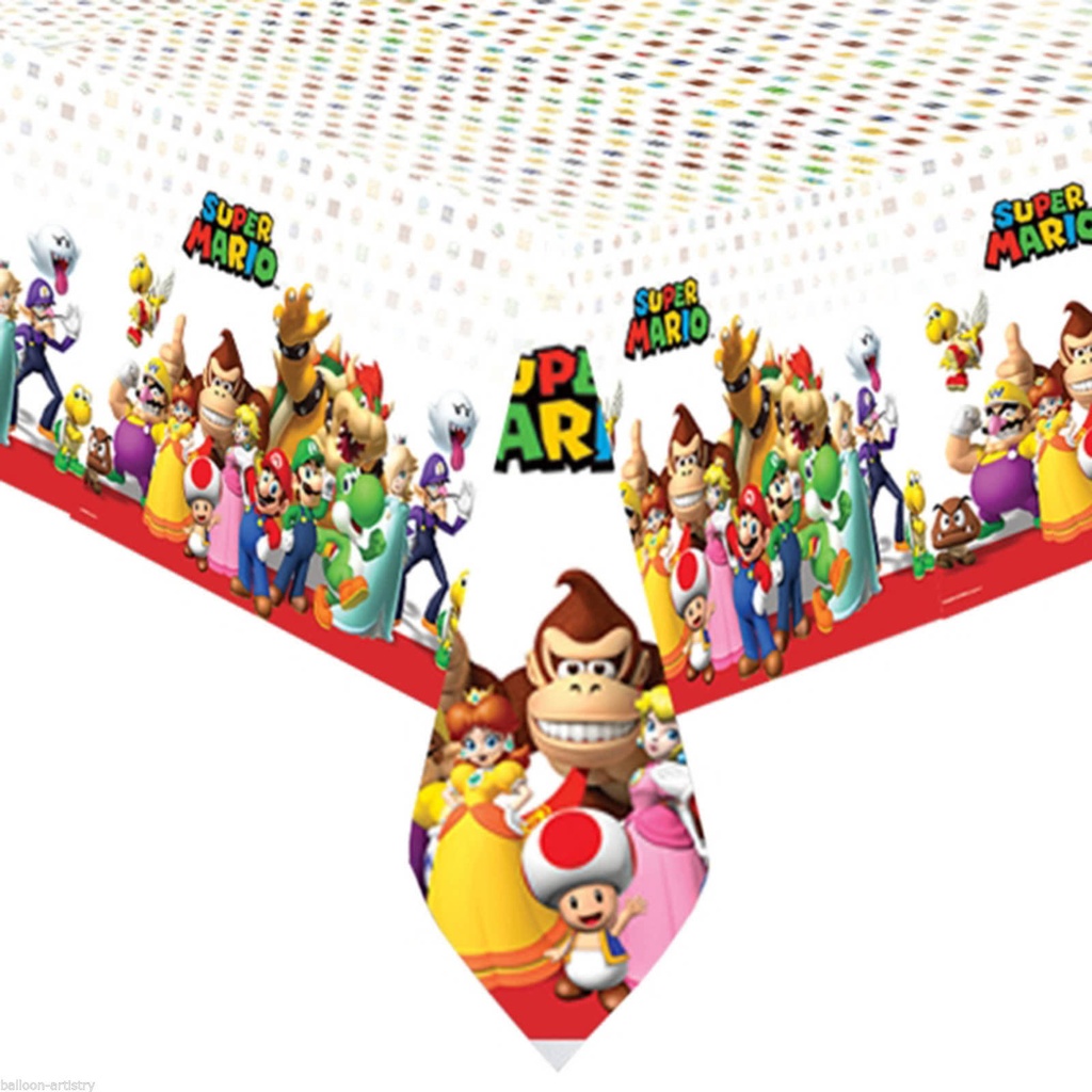 Super Mario-Plastic Table Cover (54x96) Inches