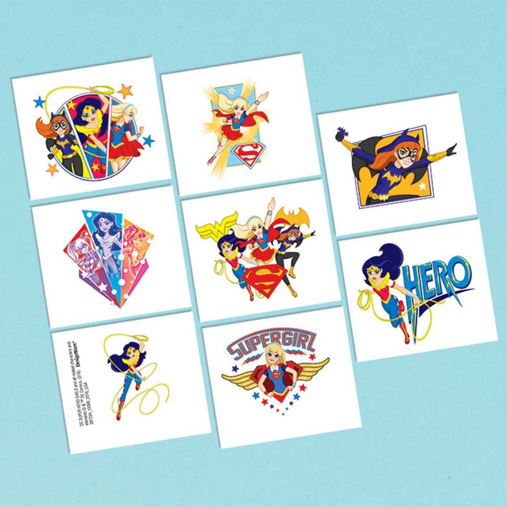 Superhero Girl - Tattoos Stickers & Tattoos