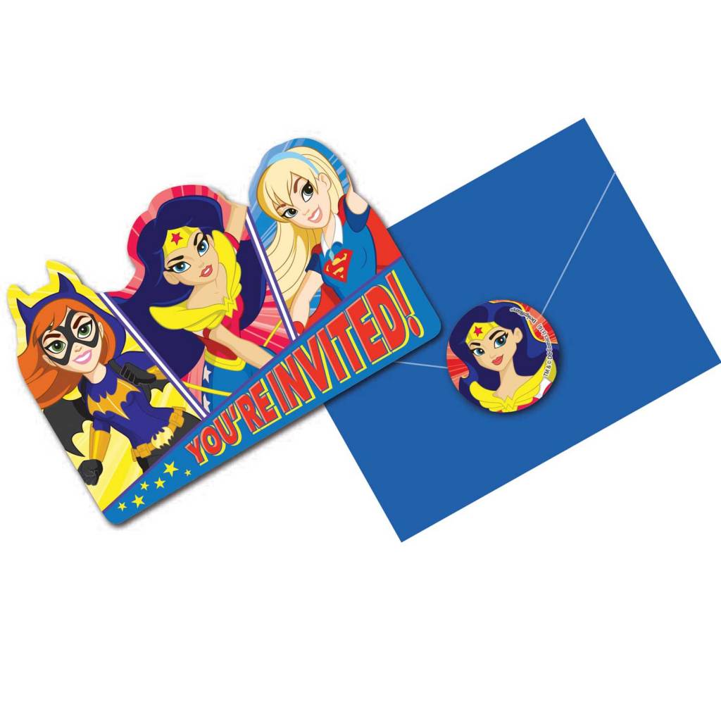 Superhero Girls - Invites