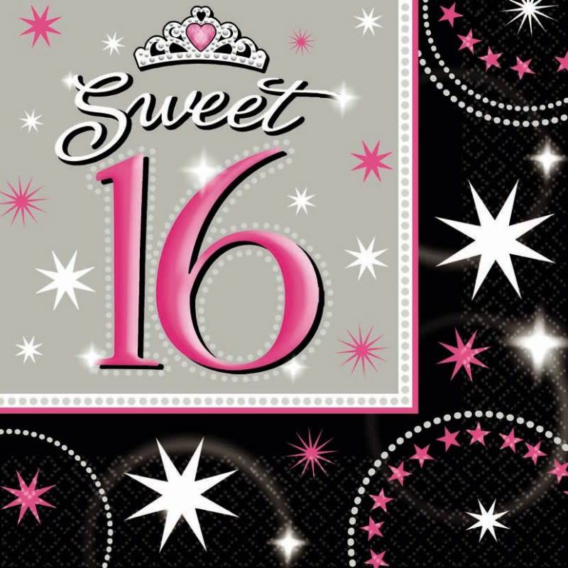 Sweet 16 Sparkle - Lunch Napkin