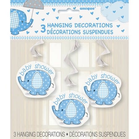 Swirl Deco - 26 Inch - Umbrellaphants Blue