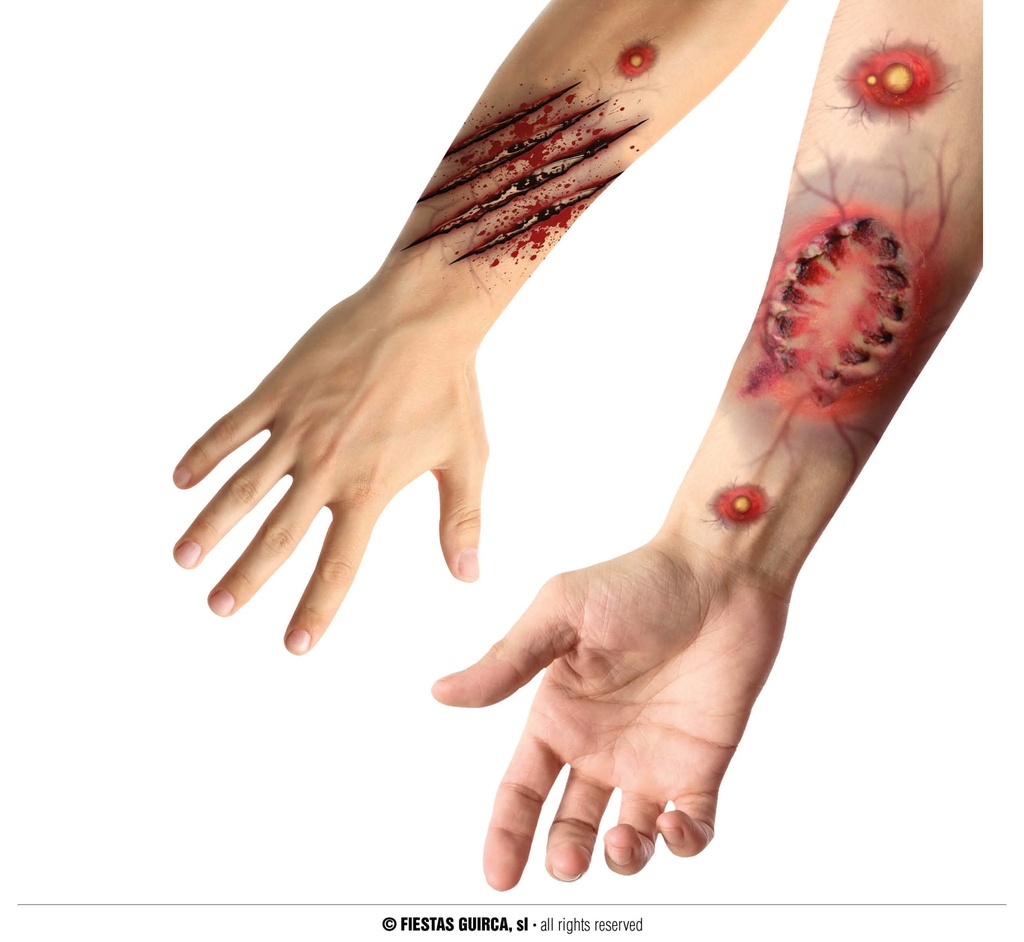 TATTOO ADHESIVES BITE WOUNDS