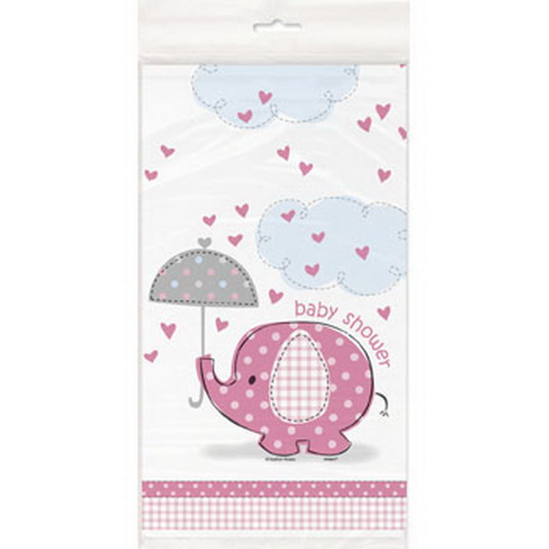 Table Cover - Umbrellaphants Pink