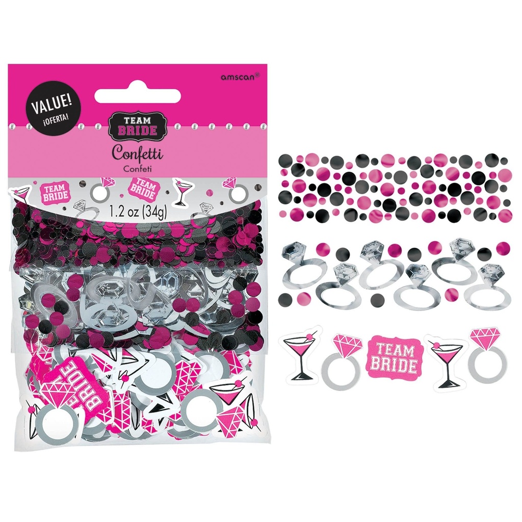 Team Bride Value Pack Confetti Popper Streamer