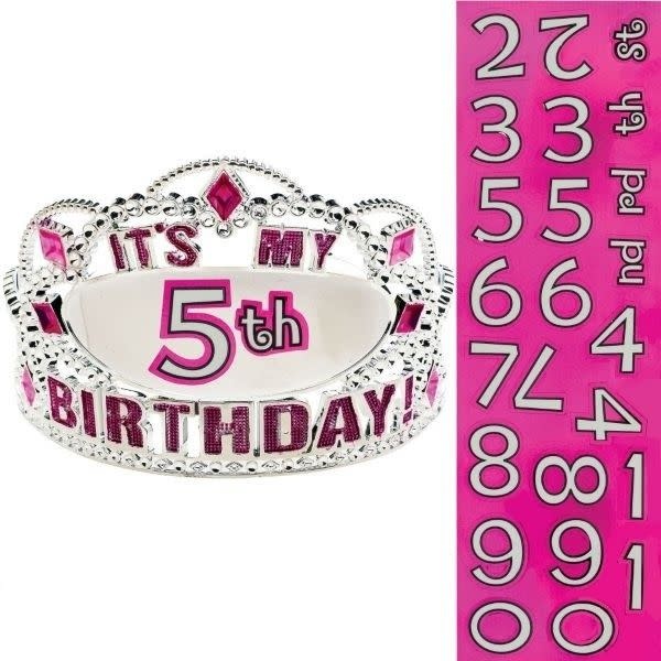 Tiara - Birthday Age Customizable Tiaras