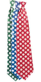 Tie - Long Dotted Satin