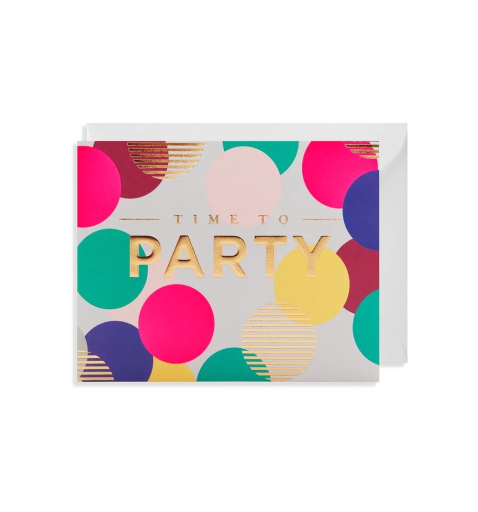 Greeting Card (90 X 120)mm - Time To Party