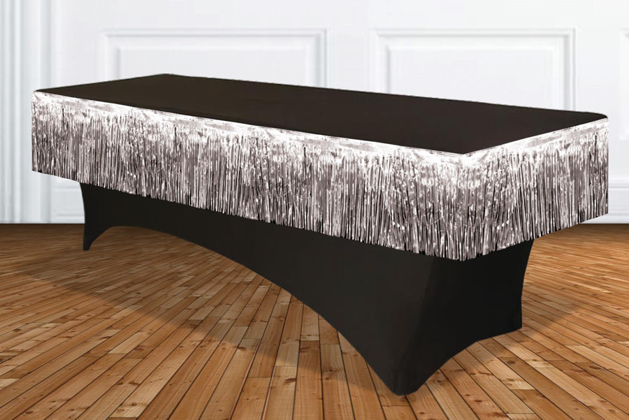 Tinsel Fringe Garland-Silver