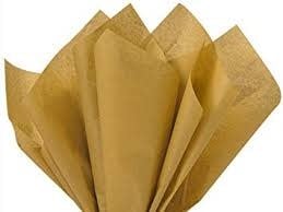 Tissue Paper Gold 20x30 Pack Of 20