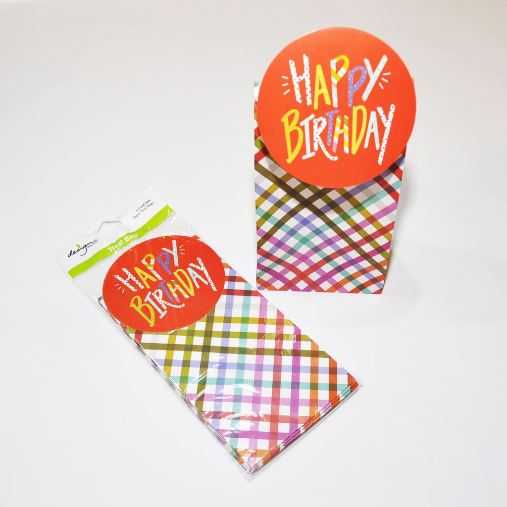 Treat Bags 6/pk (20X10.5X6) cm - Pattern Pop