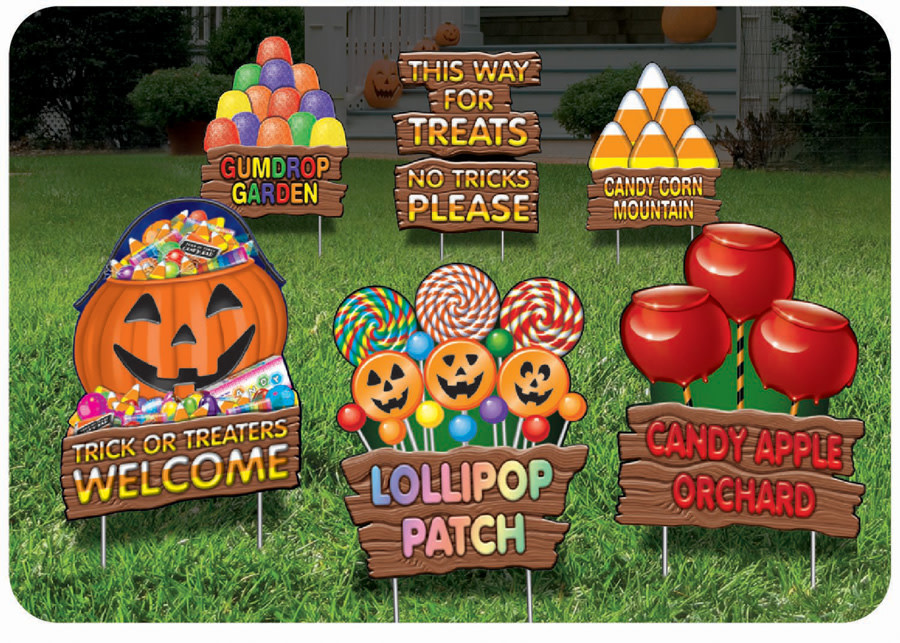 مجموعة لوحات زينة للحديقة خدعة أم حلوى