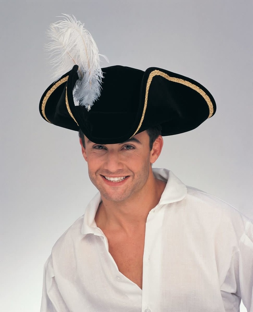 Tricorn Buccaneer Hat Blk