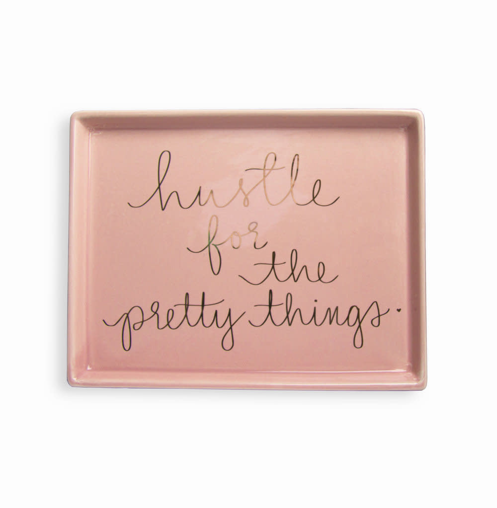 Trinket Tray Pink - Hustle For Pretty Things Home Accessories