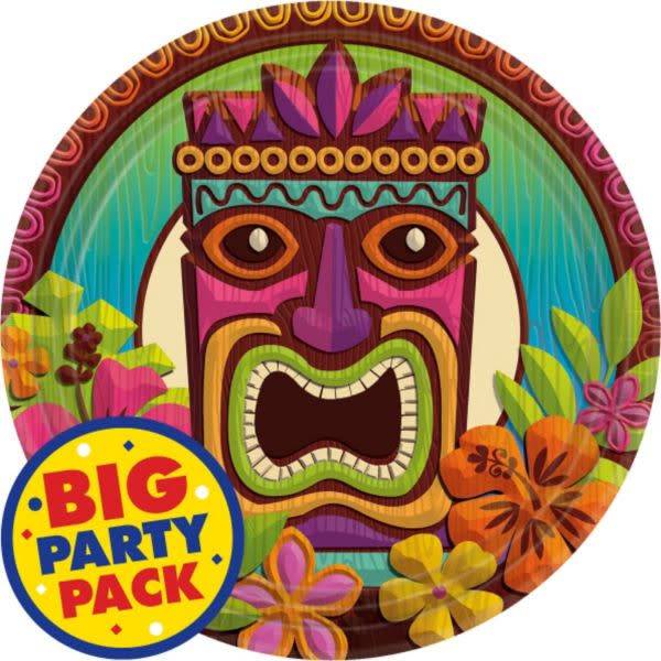 Tropical Tiki-Lunch Plate 9" 60 Count