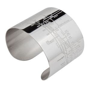 Tube Cuff Map Jewelry