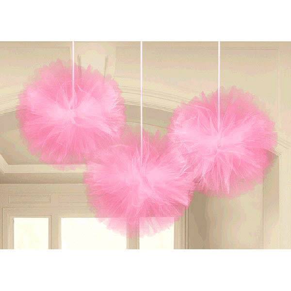 Tulle Fluffy Decorations-New Pink