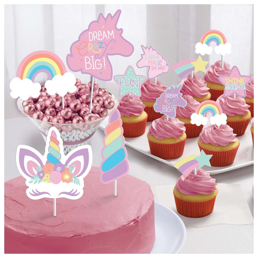 Unicorn Party Paper Topper Kit