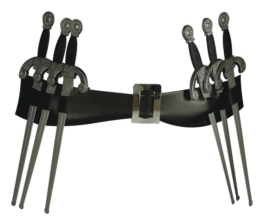 V for Vendetta Belt with Six Daggers Costume Accessory