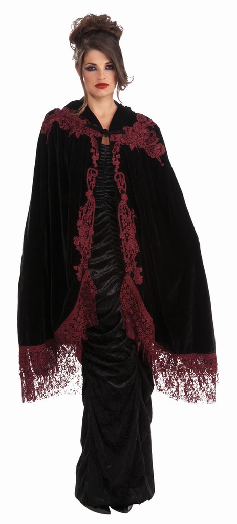 Vampiress Velvet Cape 45"_Std