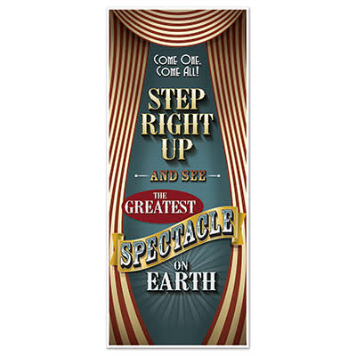 Vintage Circus Door Cover Circus