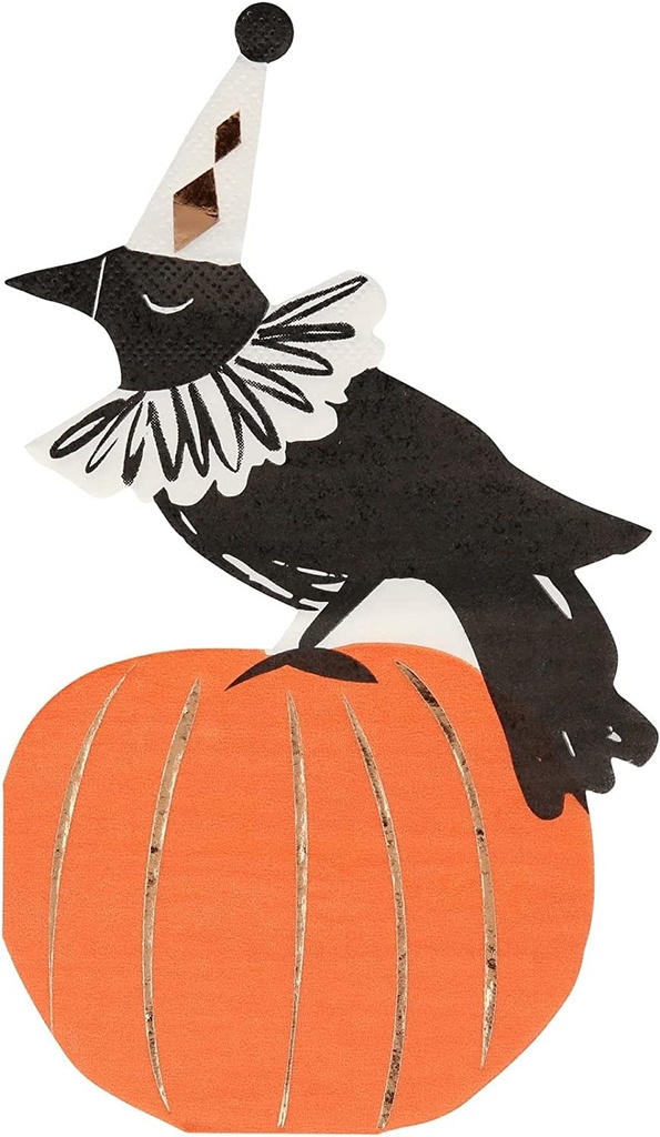 Vintage Halloween Crow Napkins