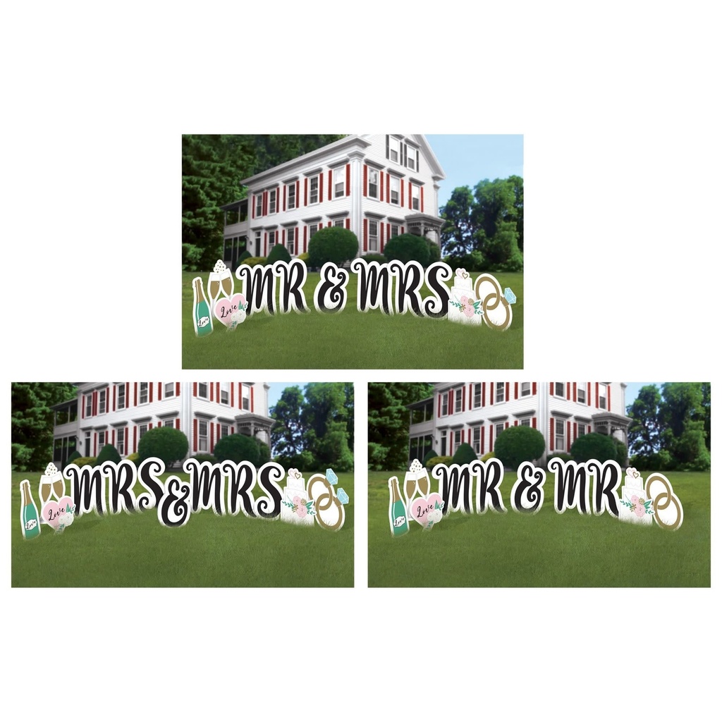 Wedding Couple Yard Sign