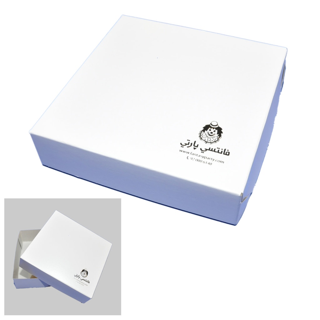 White Box- (8X8X2) Inches
