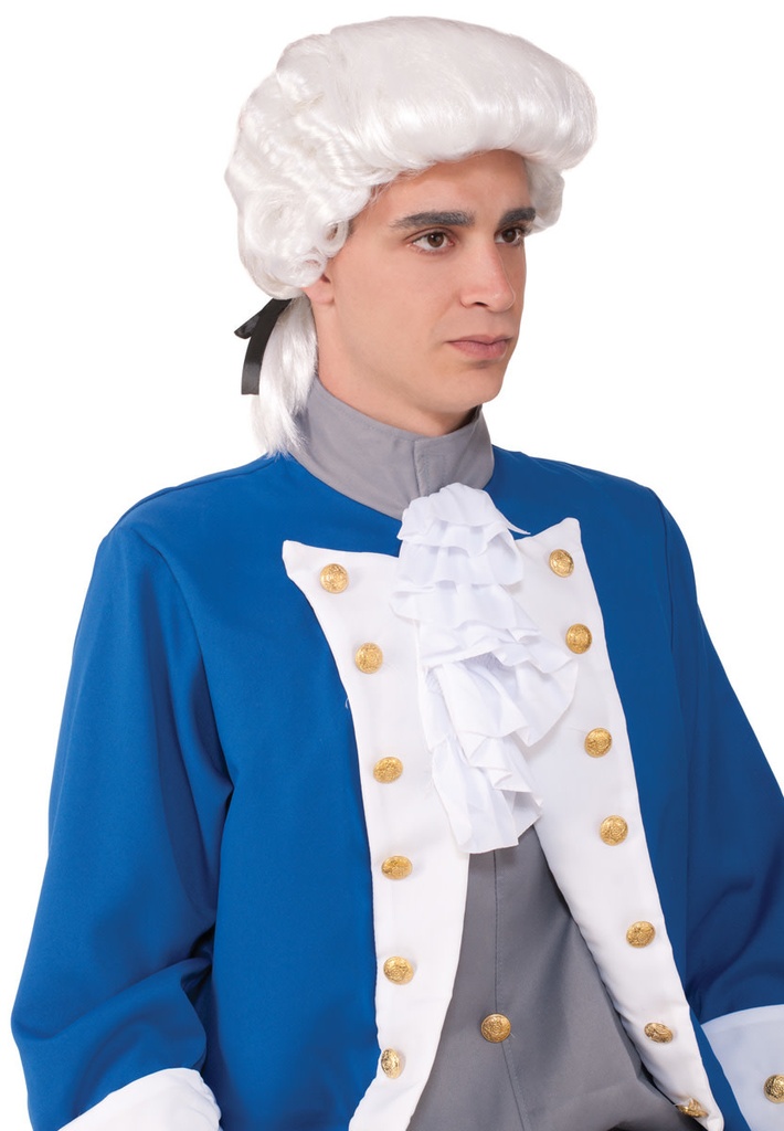 Wig-Adult Dlx-Colonial-White