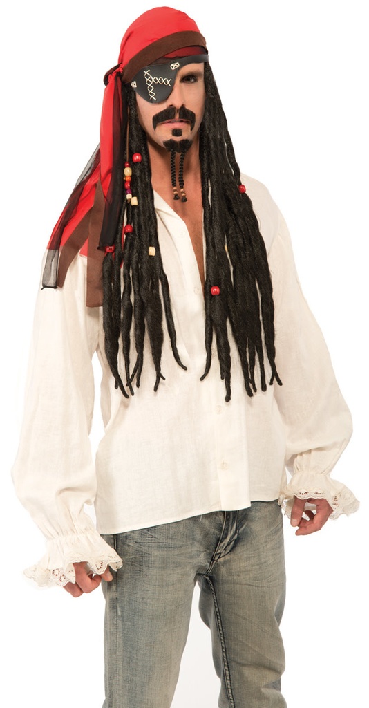Wig-Headscarf W/Dreads-Pirate