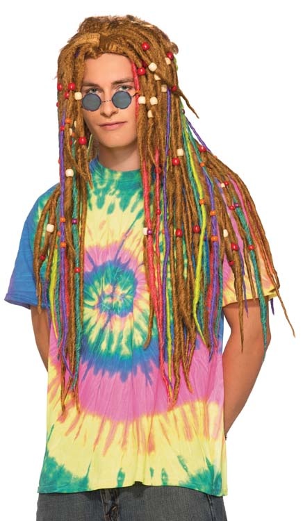 Wig-Hippie Rainbow Dreads