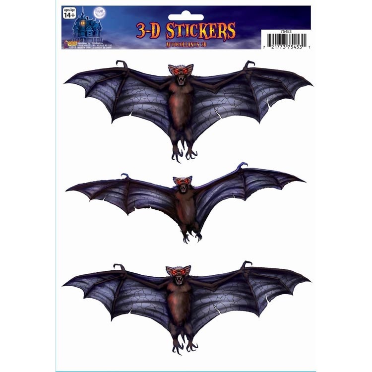 Window 3D Sticker - Bat Halloween