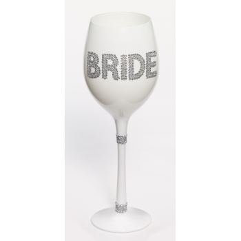 Wine Glass - Bride Bridal & Wedding