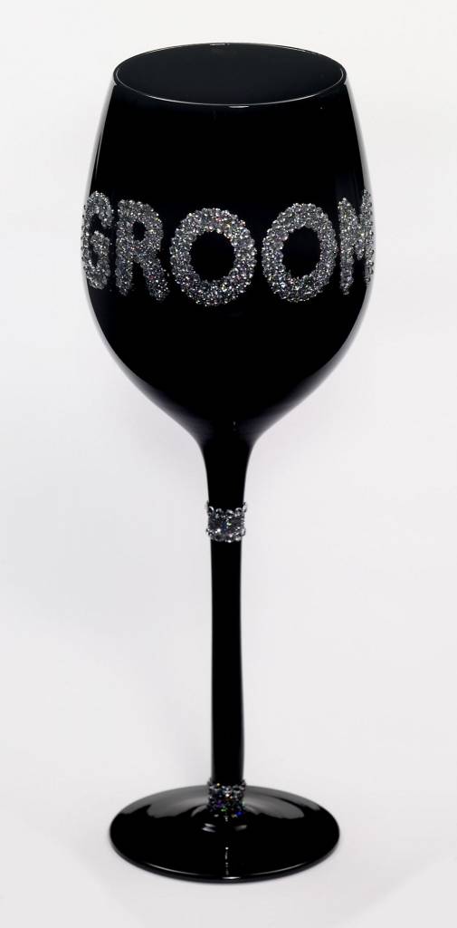 Wine Glass - Groom Bridal & Wedding