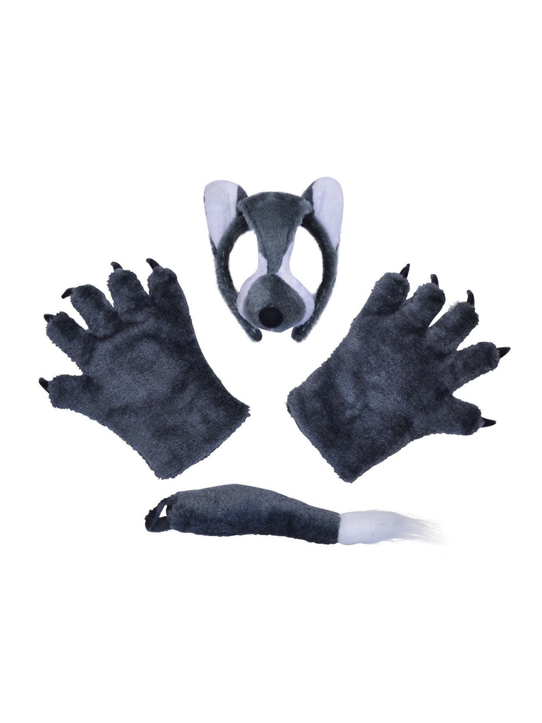 Wolf Set (Mask, Tail & Paws)