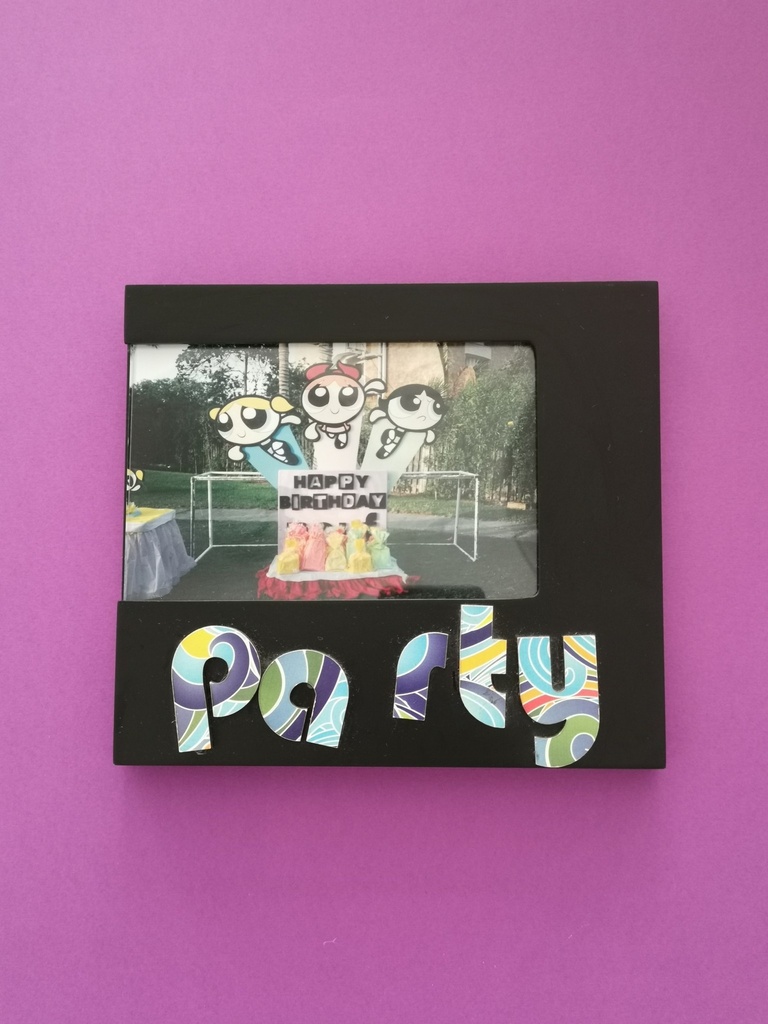 Wood Picture Frame - Party 4X6