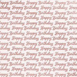 Wrap Roll (30X120) Inches-Happy Birthday Pink Glitter