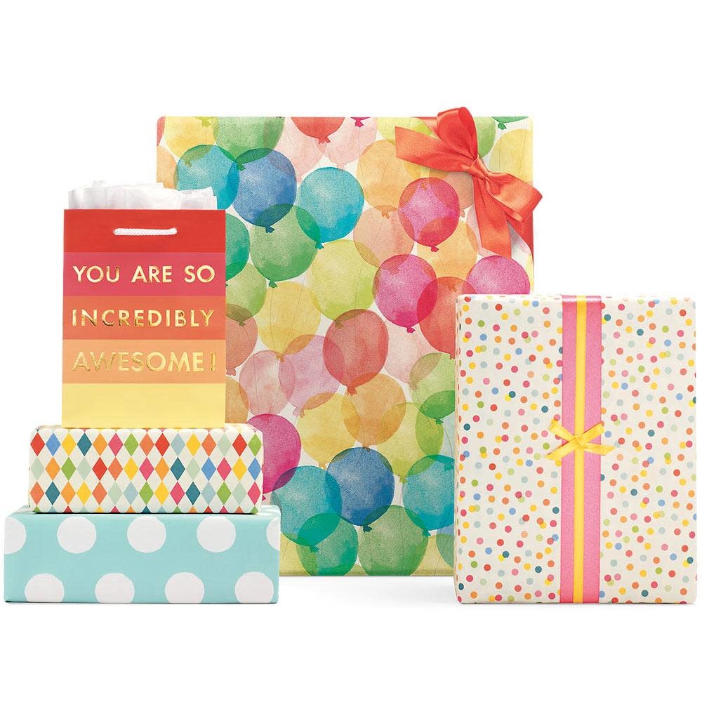 Wrap Roll 2 Sheets (26X38) Inches-Balloons