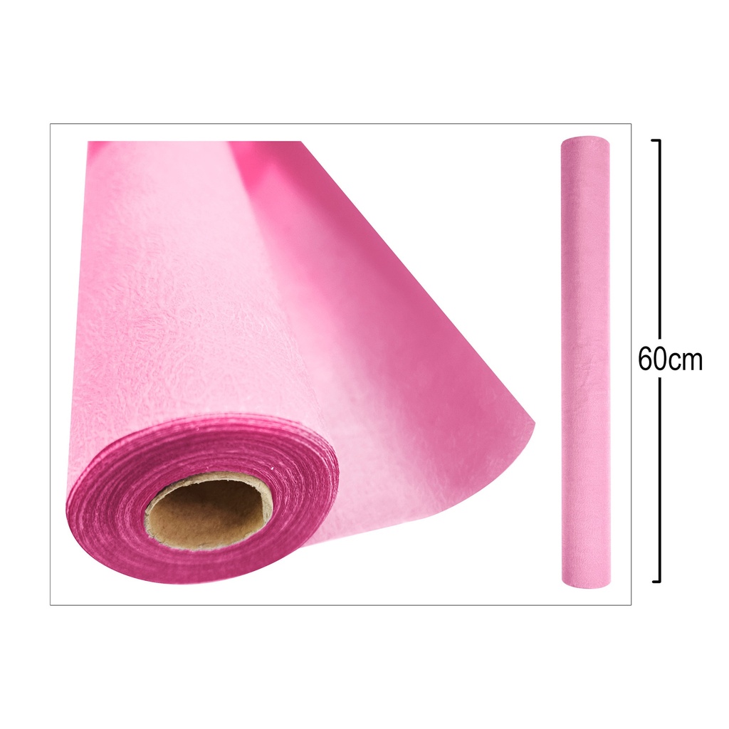 Wrapping Paper Roll-Embossed Solid Color-Pink