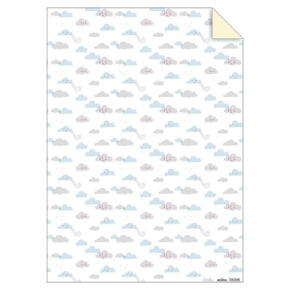 Wrapping Paper Sheet - Clouds