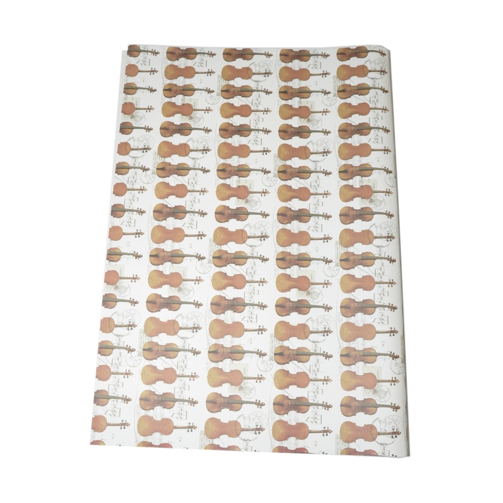 Wrapping Paper Sheet - Violin