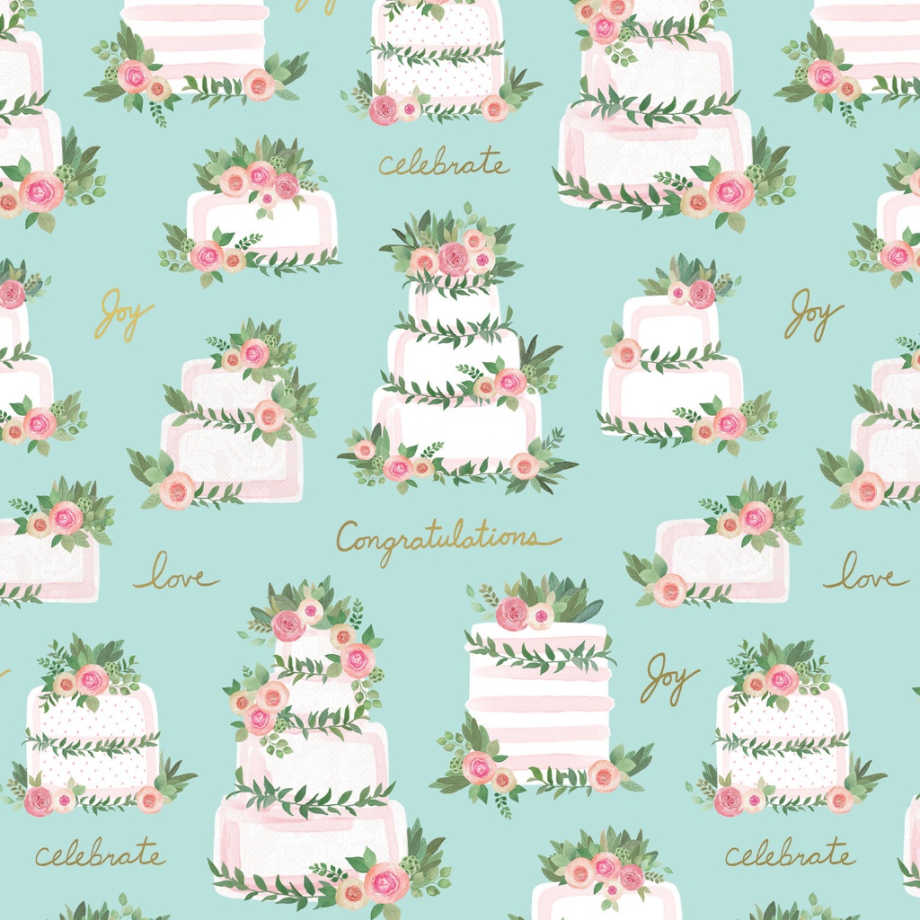 Wrapping Papper Roll - 5' Wedding Cakes Bridal & Wedding