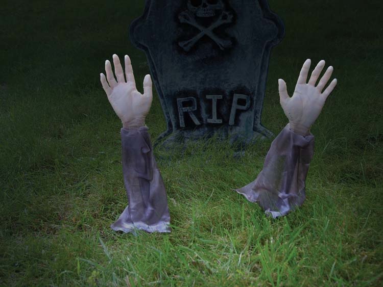 Zombie Arm Lawn Stakes(2Pcs) Halloween