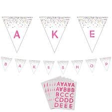 baking party - pennant banner